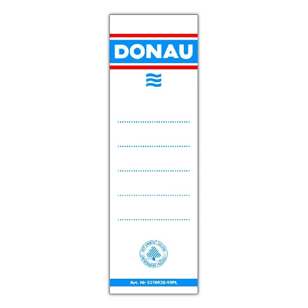 Cserecímke iratrendezőhöz DONAU 48x153 cm kétoldalas fehér