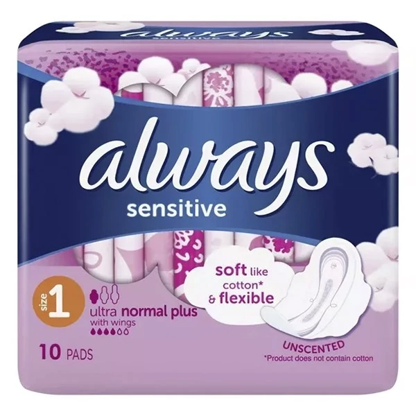 Egészségügyi betét ALWAYS Sensitive ultra normál plus 10 darabos