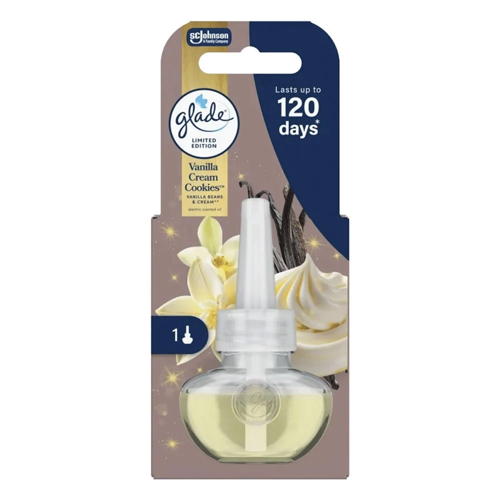 Elektromos légfrissítő utántöltő GLADE vanila cream cookies 20 ml