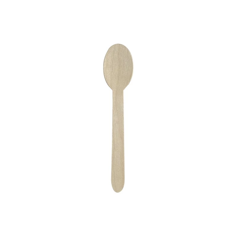 Evőkanál eldobható fa BIO 16cm 100 darabos