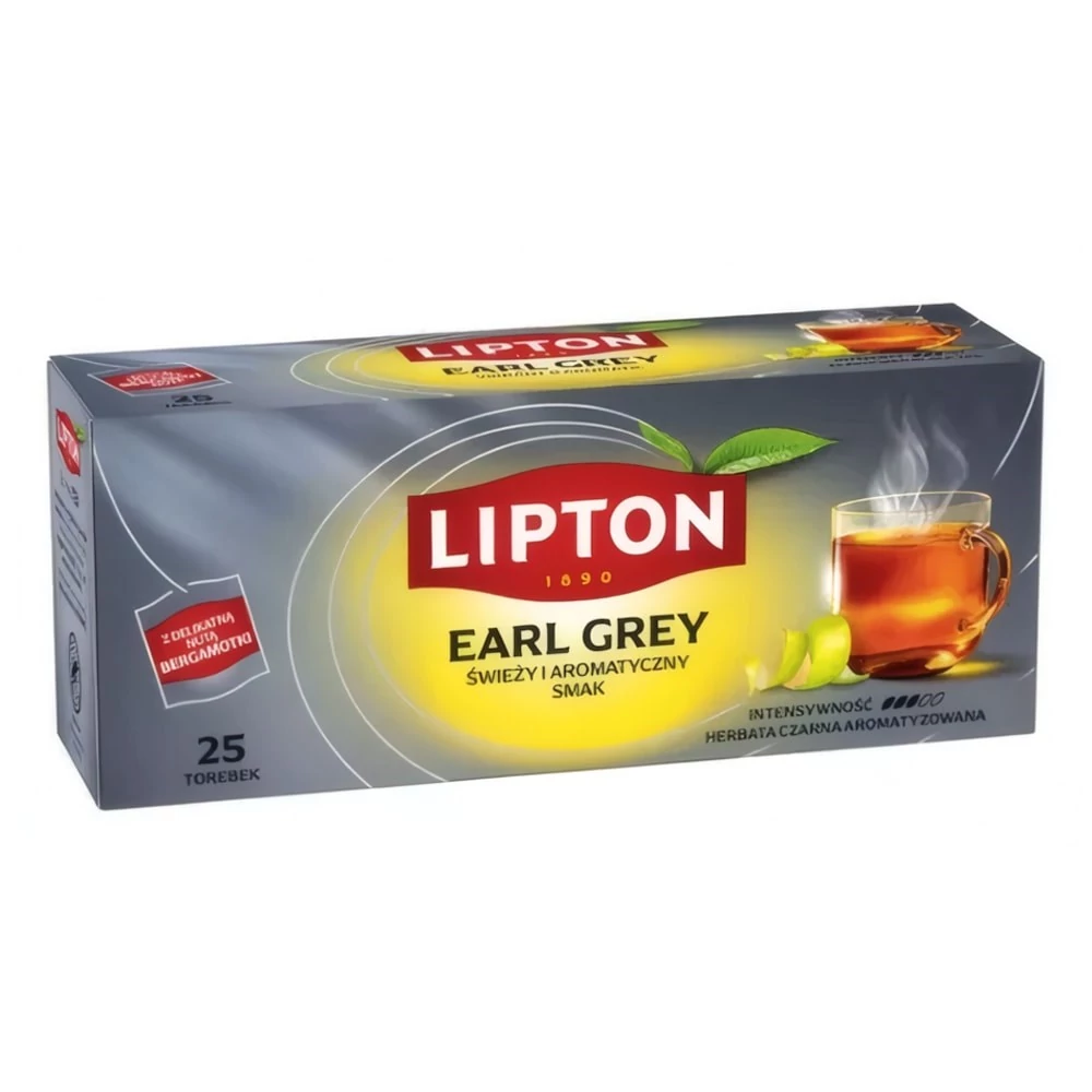 Fekete tea LIPTON Earl Grey 25x1,5 g