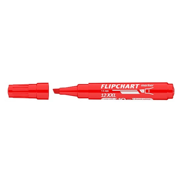 Flipchart marker ICO Artip 12 XXL vágott piros 1-4mm