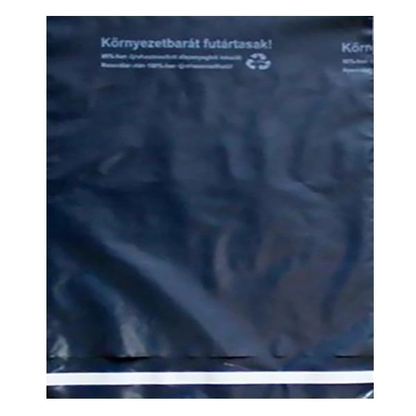 Futártasak biztonsági ragasztócsíkkal környezetbarát 45x52,5cm 50 mikron 100 darabos