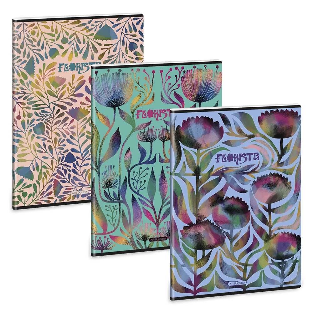 Füzet kockás ARS UNA A/4 40 lapos Extra kapcsos Florista