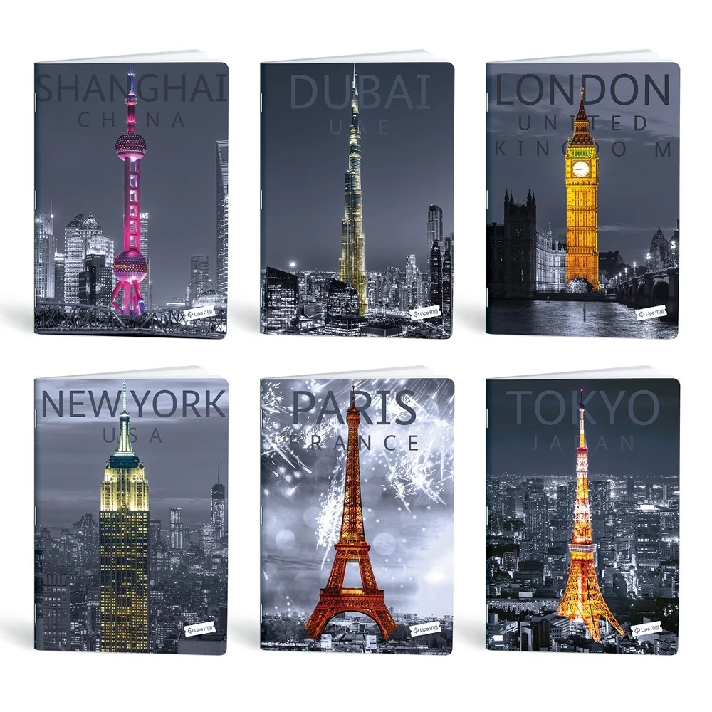 Füzet kockás LIPAMILL A/4 40 lapos City attraction