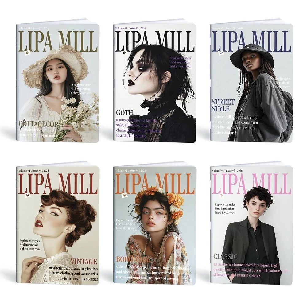 Füzet kockás LIPAMILL A/4 40 lapos Style magazine