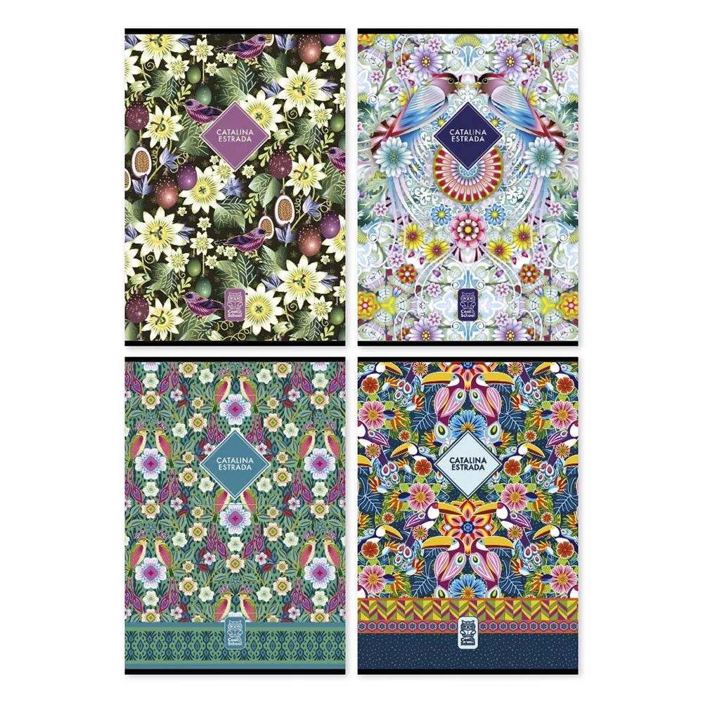 Füzet sima Catalina Estrada III. A/4 80-32 vegyes minták