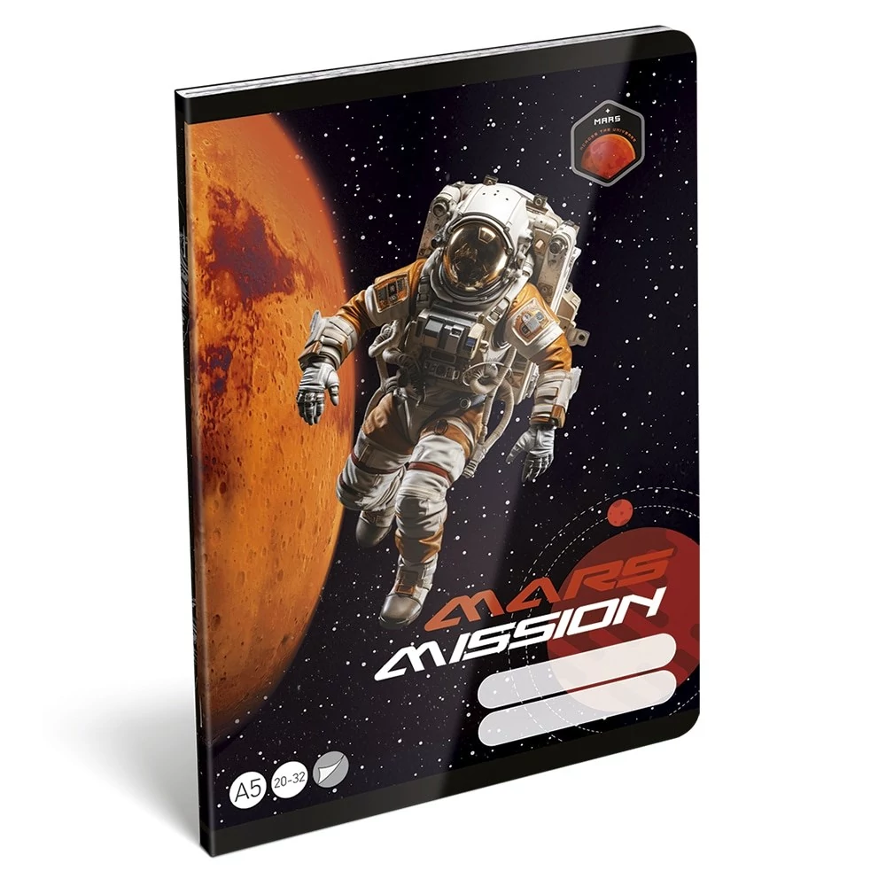 Füzet sima LIZZYSULI A/5 32 lapos 20-32 Mars Mission