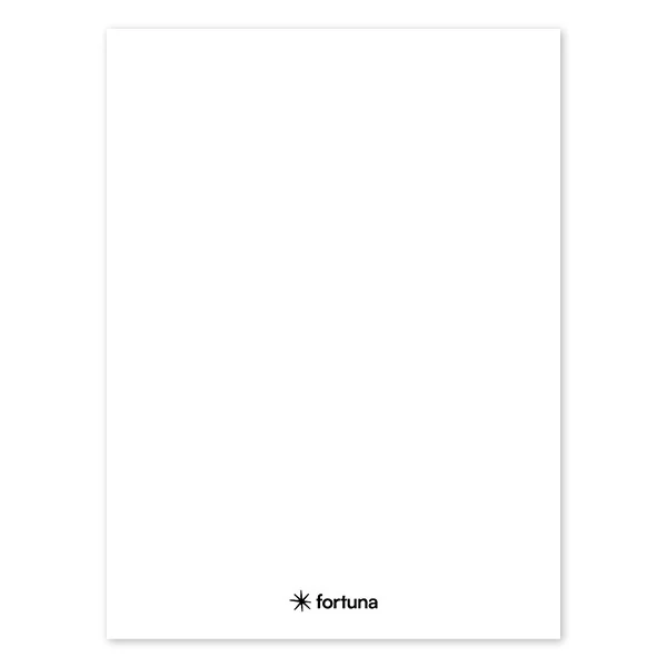 Füzet vonalas FORTUNA Monocolor A/4 32 lapos fehér