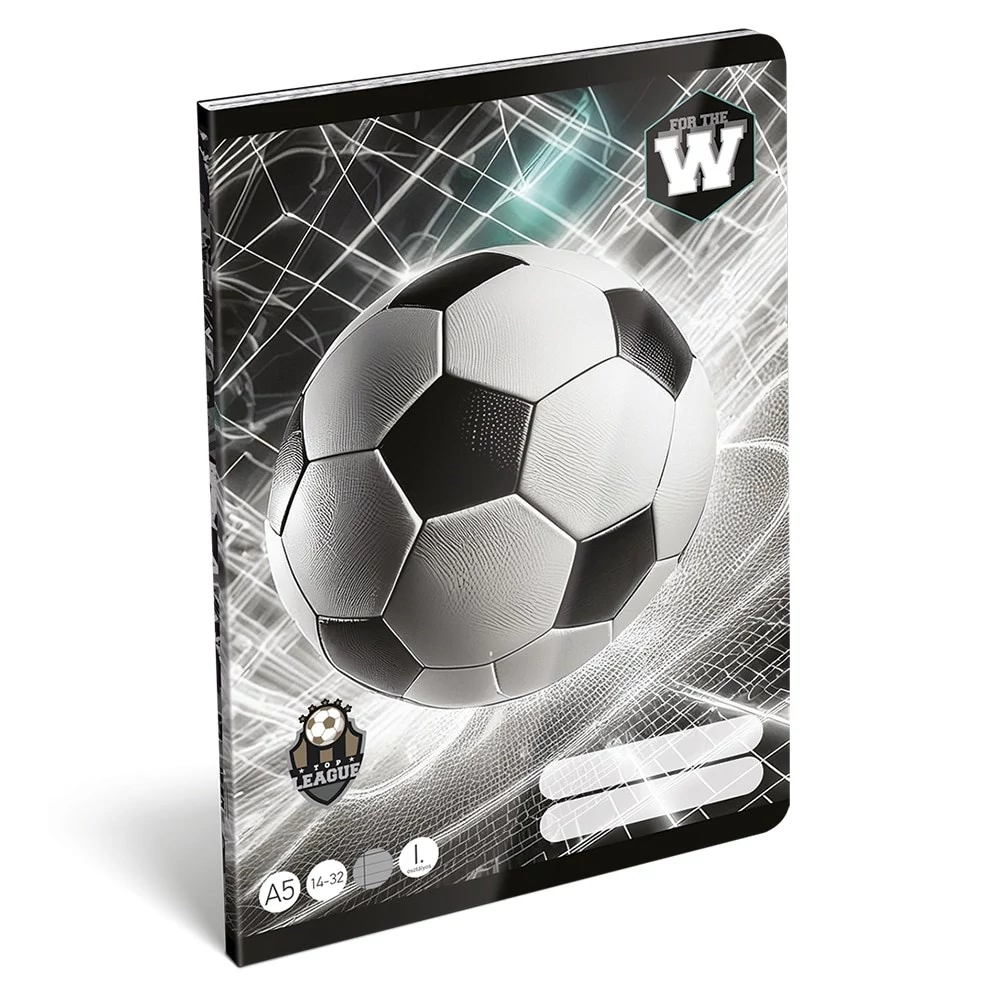 Füzet vonalas LIZZYSULI A/5 32 lapos 14-32 1.osztályos  Top League FTW