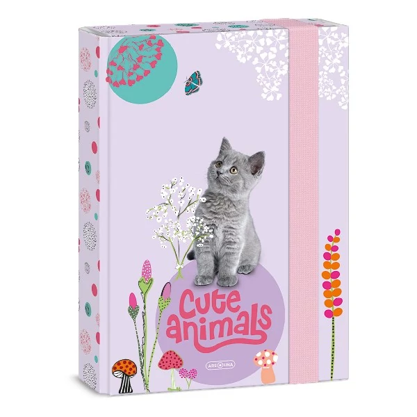 Füzetbox ARS UNA A/5 Cute Animals-Kitten