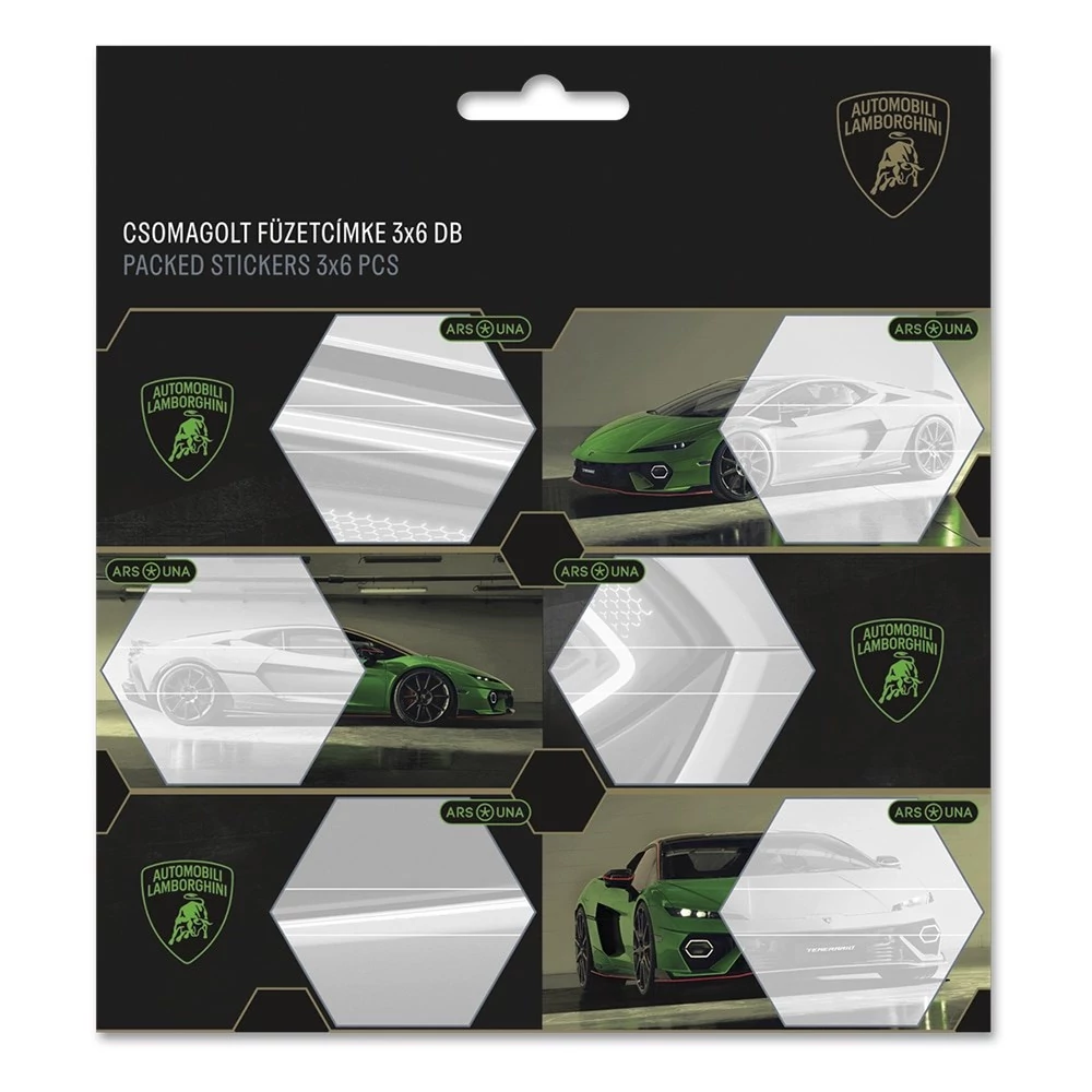Füzetcímke ARS UNA 18 darabos Lamborghini 5523