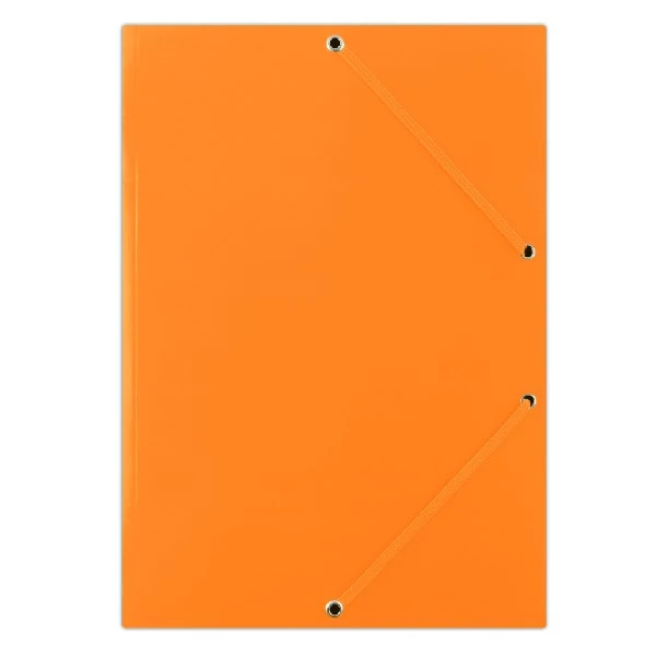 Gumis mappa DONAU A/4 karton narancssárga