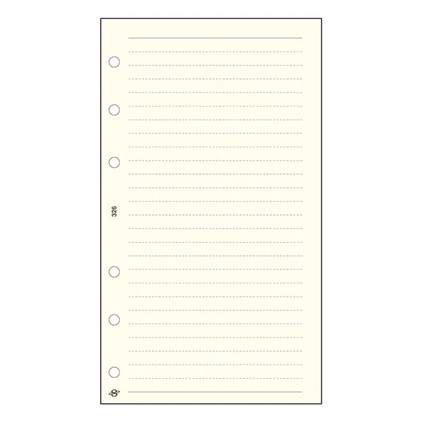 Gyűrűs kalendárium betét SATURNUS L326 vonalas jegyzetlap sárga lapos