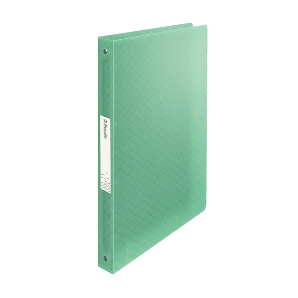 Gyűrűskönyv ESSELTE Colour Breeze A/4 25 mm 4 gyűrű PP átlátszó zöld