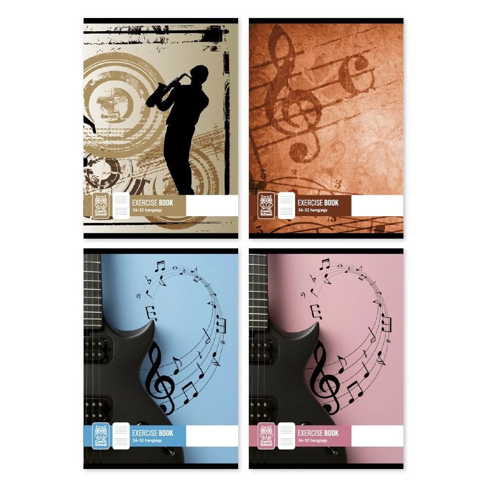 Hangjegyfüzet Okos Bagoly A/5 36-16 mintás