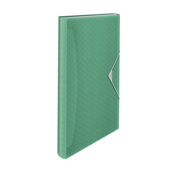 Harmónika mappa ESSELTE Colour Breeze A/4 PP 6 rekeszes zöld