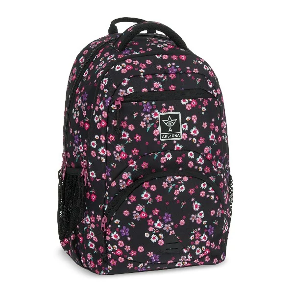 Hátizsák ARS UNA ergonomikus 27L Pearl Blossom Black