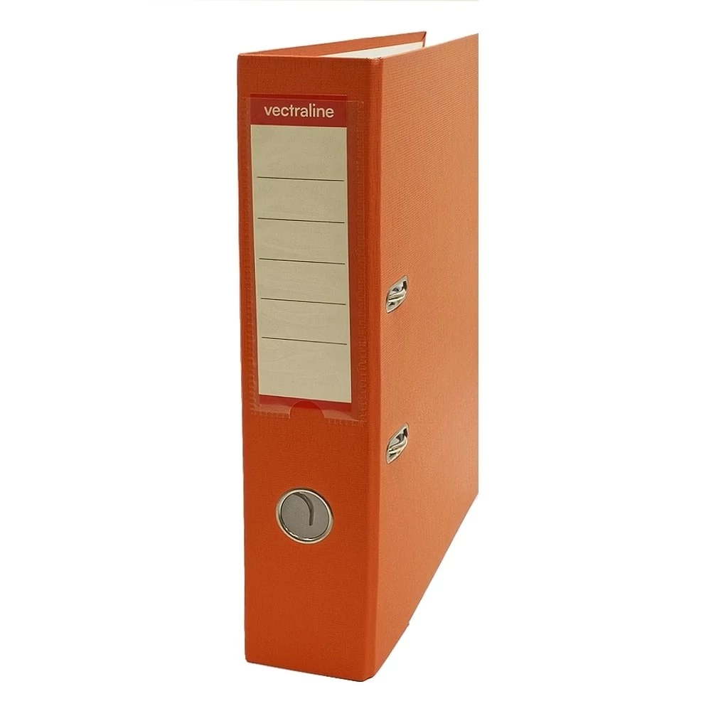 Iratrendező VECTRALINE A/4 75 mm élvédő sínnel narancssárga
