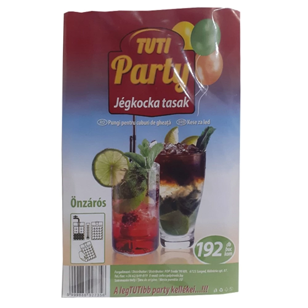 Jégkocka készítő tasak TUTI Party 192 darabos