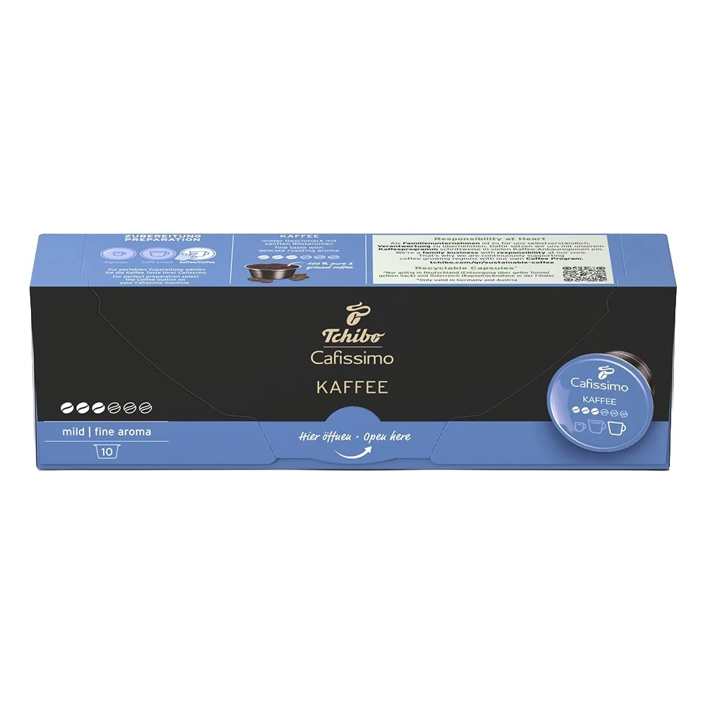 Kávékapszula TCHIBO Cafissimo Caffé Crema Fine Aroma 10 kapszula/doboz