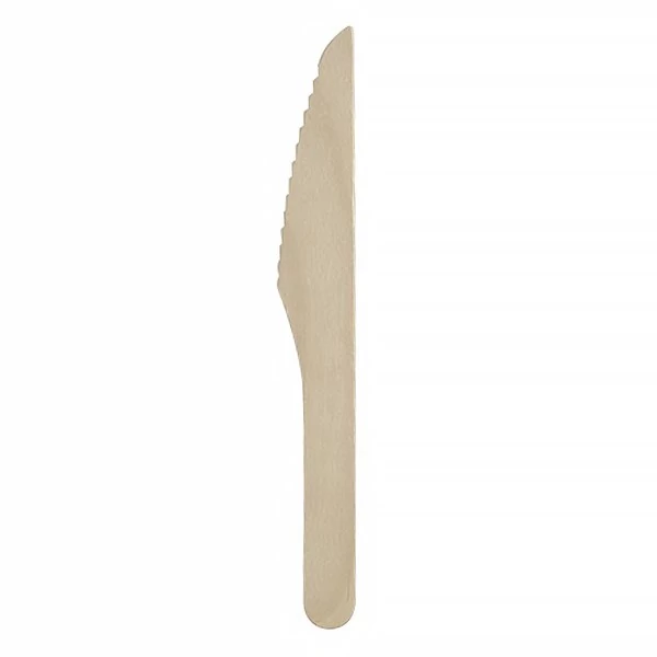 Kés eldobható fa BIO 16cm 100 darabos