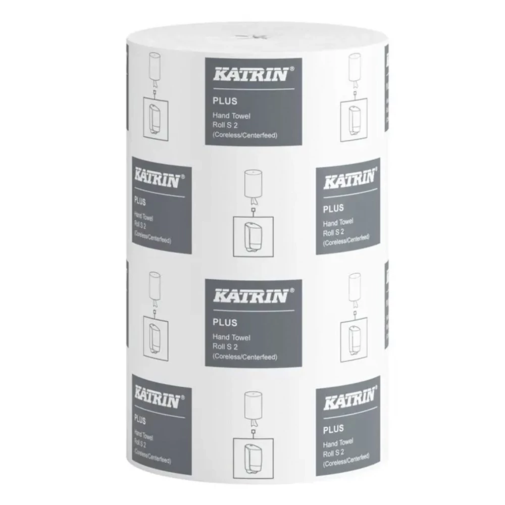 Kéztörlő tekercses KATRIN Plus S 2 mini 14 cm 60 m 240 lap belsőmagos 2 rétegű fehér