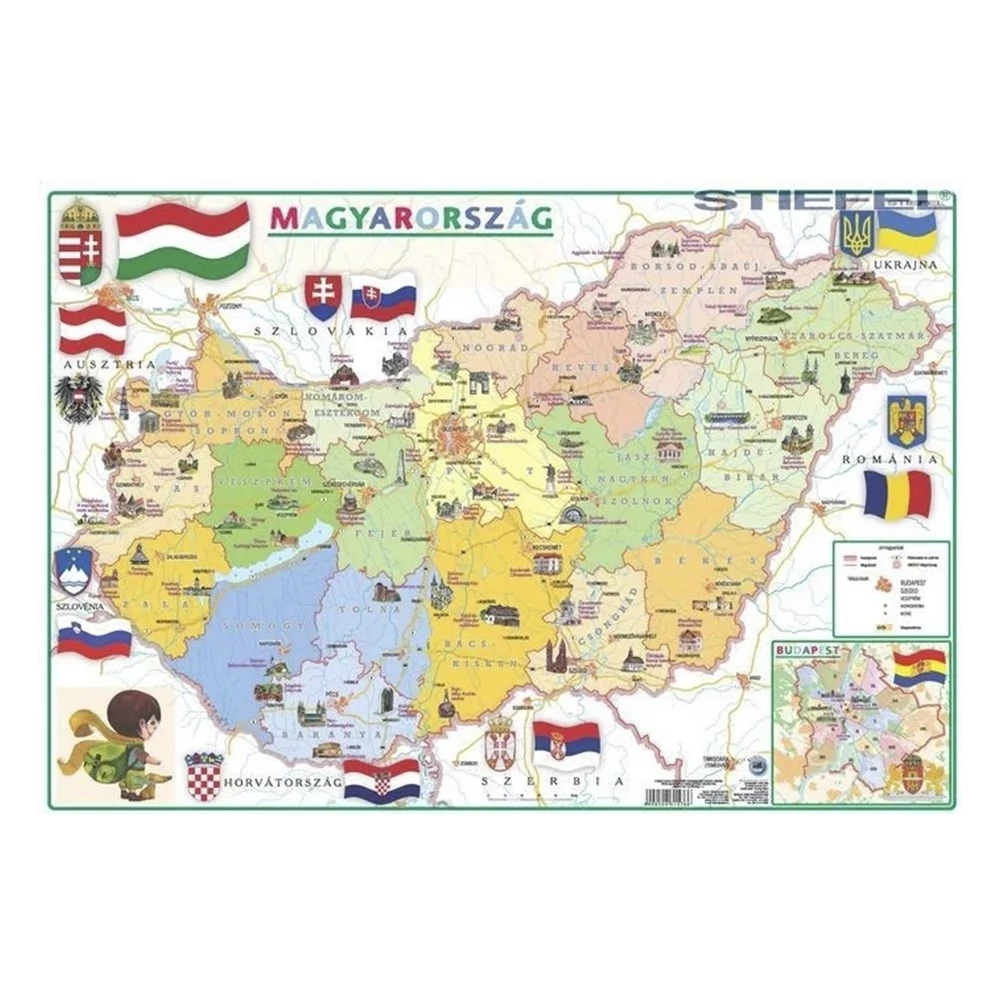 Könyökalátét STIEFEL A/3 Gyerek Magyarország közig. - domborzata