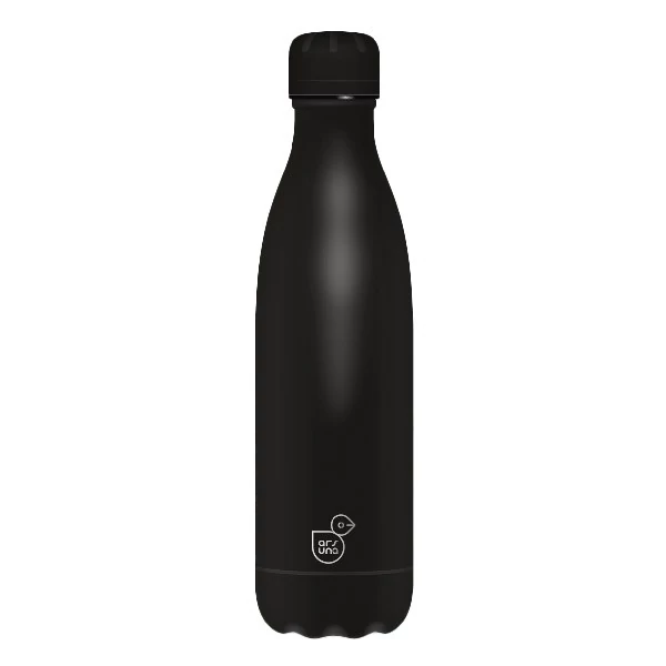 Kulacs duplafalú ARS UNA fém 500 ml Noir