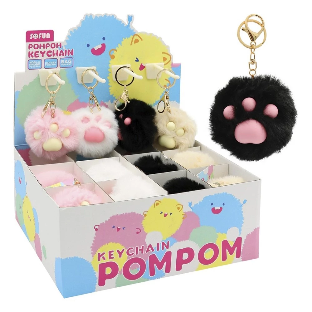 Kulcstartó JUNIOR Pom-pom Macska mancs