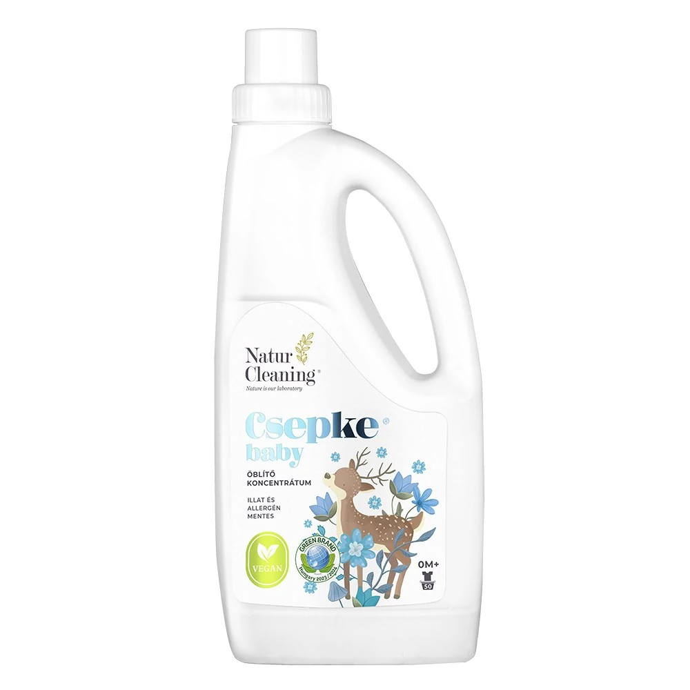 Öblítő NATURCLEANING Csepke baby allergénmentes 0m+ 1 liter