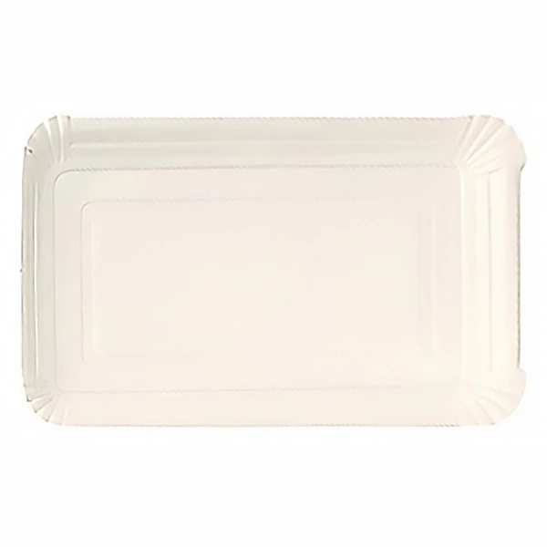 Papírtálca szögletes eldobható 130x205 250 darabos