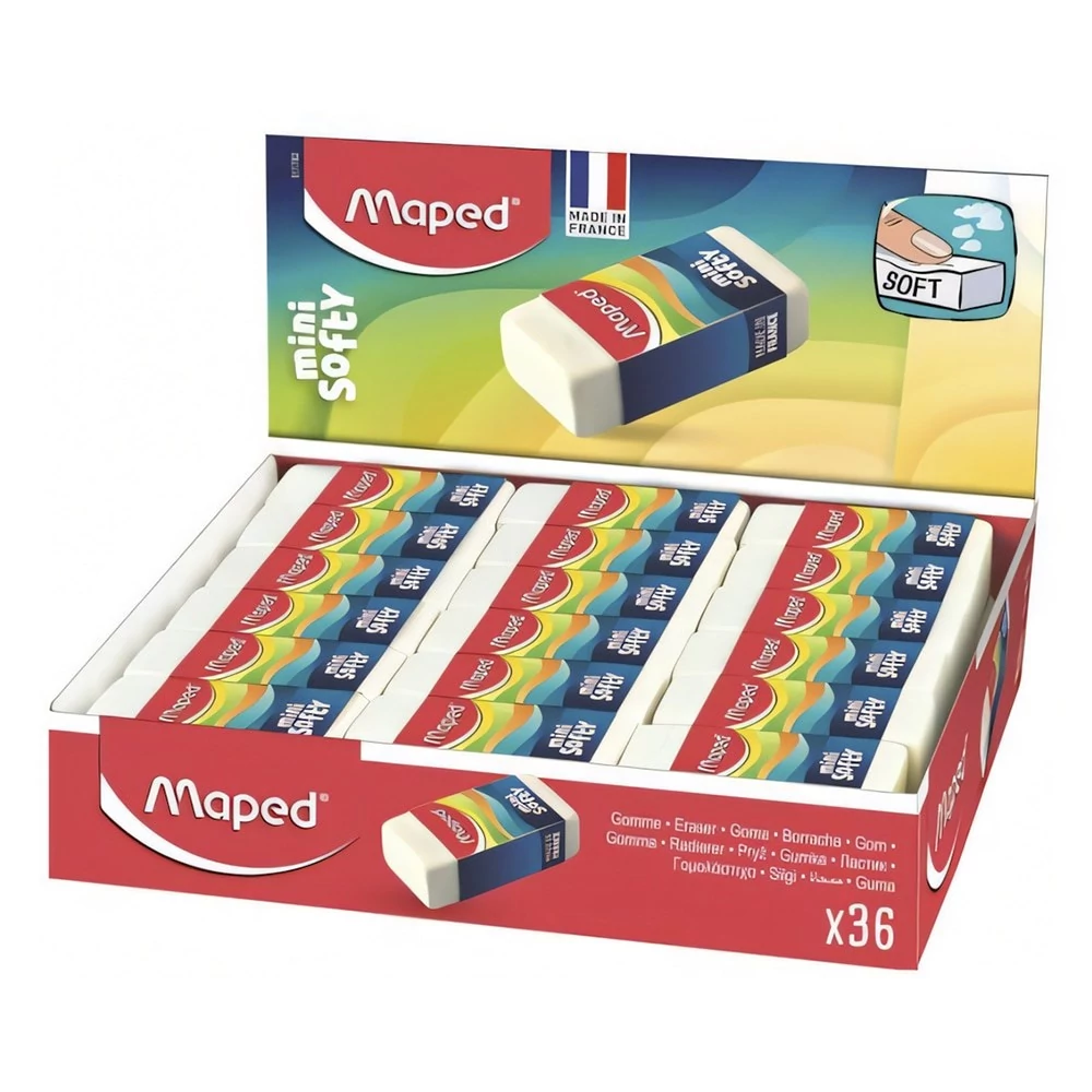 Radír MAPED Mini Softy  papírtokos 40x17x18mm