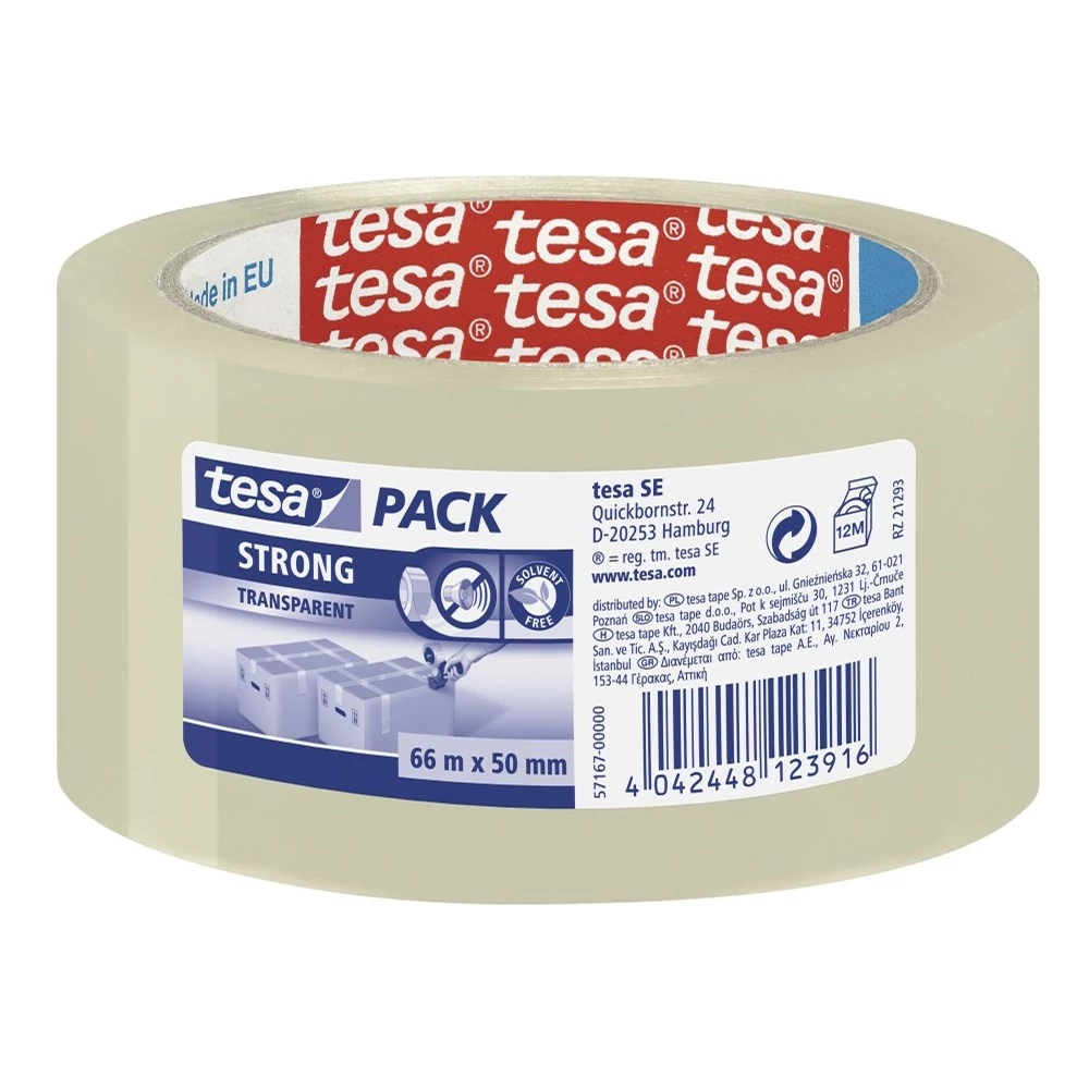 Ragasztószalag TESA Strong 57167 55mmx66m átlátszó