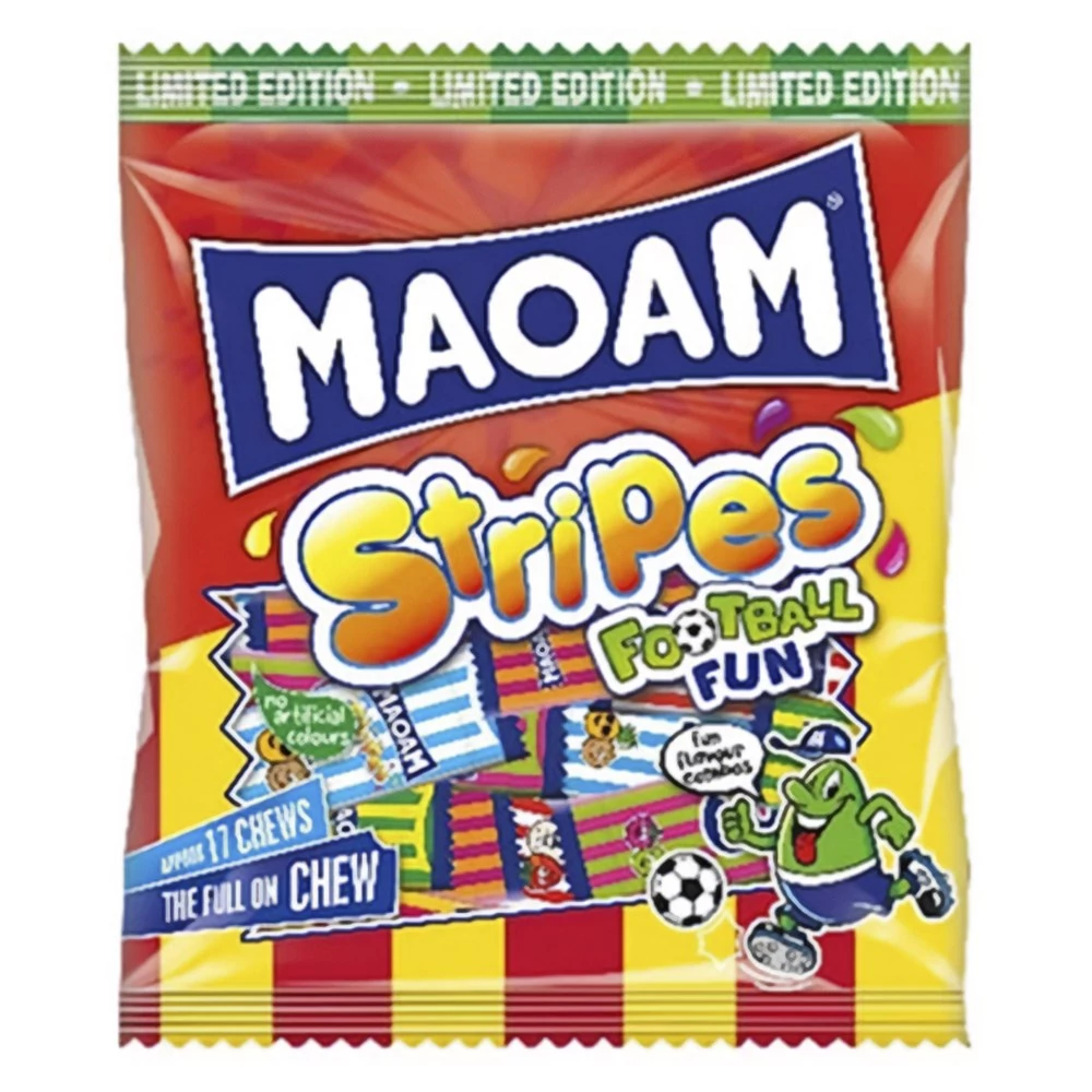 Rágógumi HARIBO Maoam Stripes Football 140 g