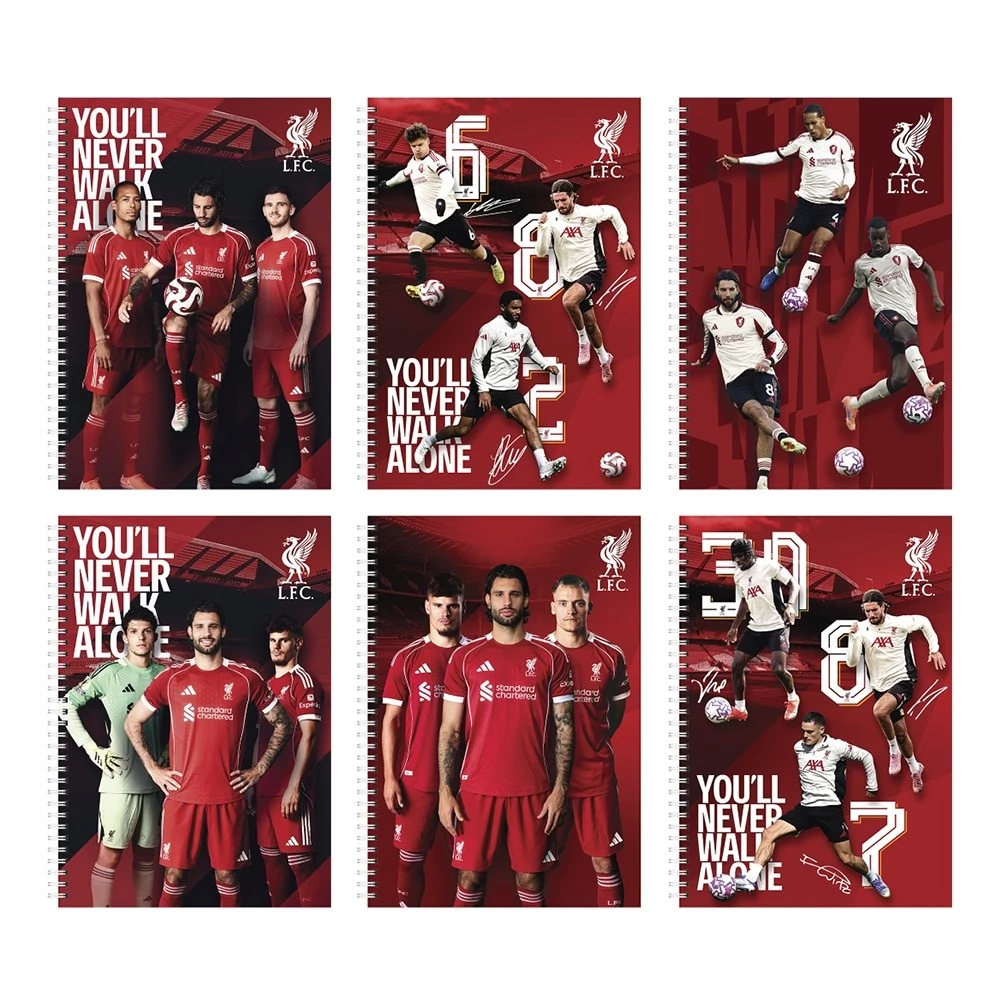 Spirálfüzet kockás LIVERPOOL A/4 70 lapos