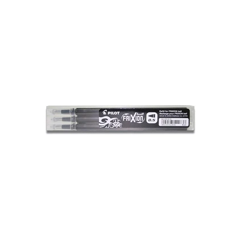 Tollbetét roller PILOT Frixion Clicker/Ball radírozható 0,25 mm fekete 3 darabos