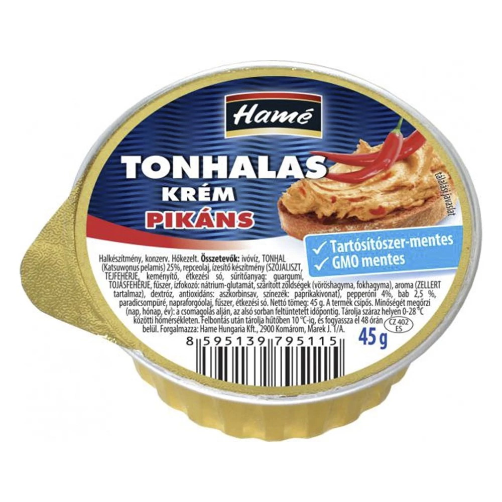 Tonhal pástétom HAMÉ pikáns 45 g