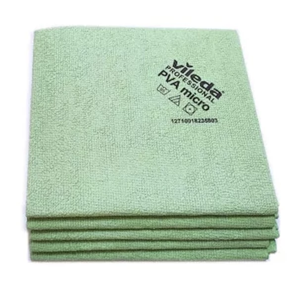 Törlőkendő mikroszálas VILEDA PVA 35X38 cm zöld 5db/csomag