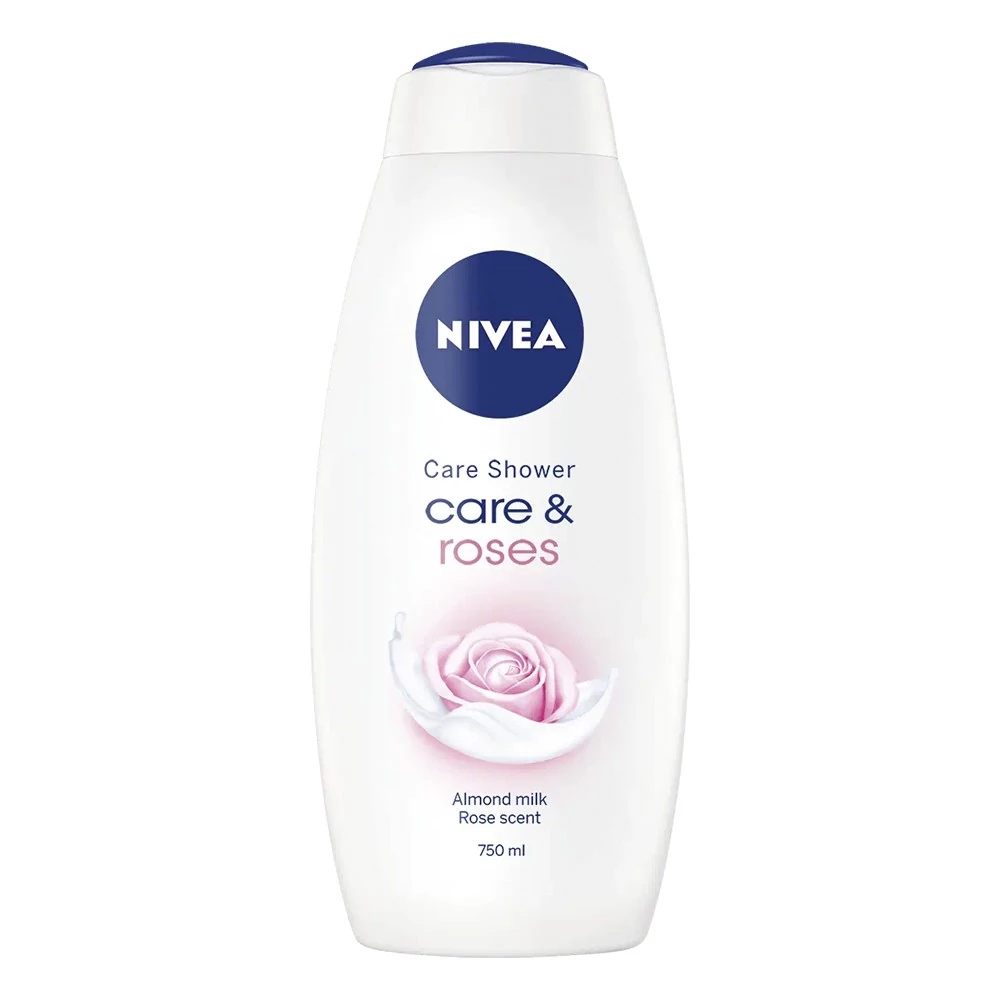 Tusfürdő NIVEA care & roses 250 ml