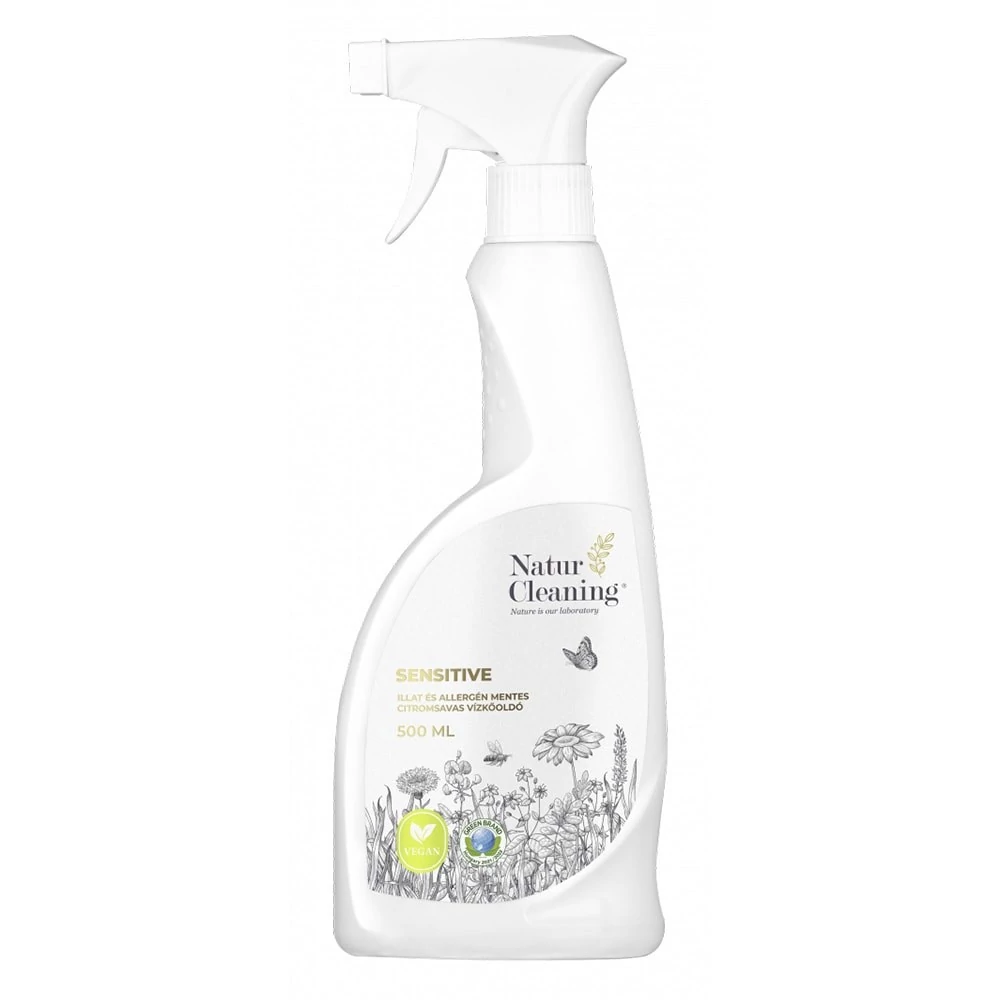 Vízkőoldó NATURCLEANING citromsavas sensitive illat,-és allergén mentes 500 ml