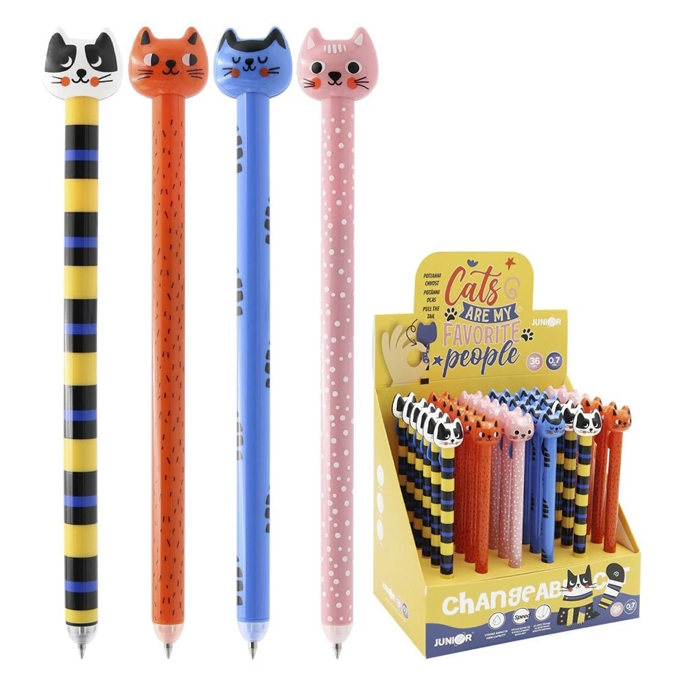 Zseléstoll JUNIOR radírozható 0,7mm Cats