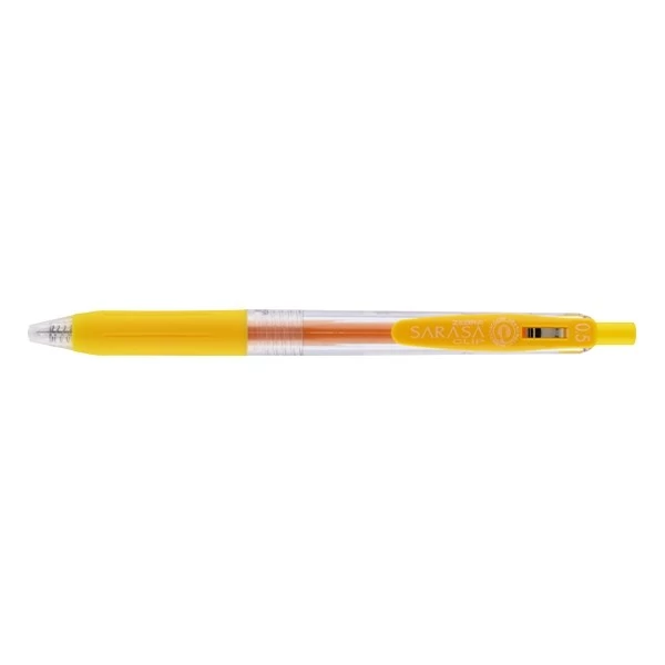 Zseléstoll ZEBRA Sarasa nyomógombos 0,5 mm sárga